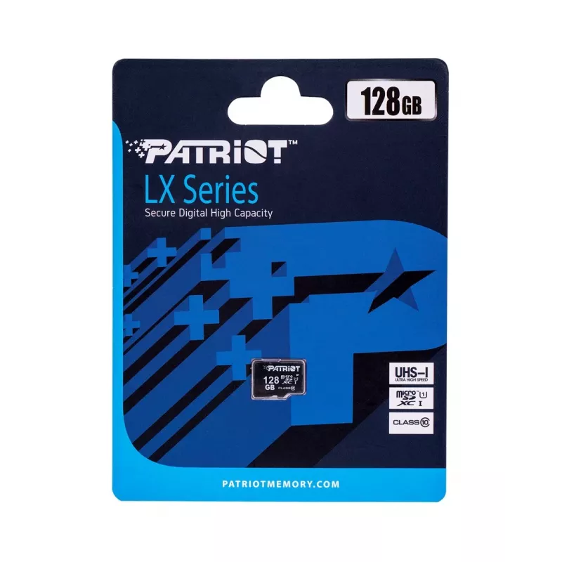 Karta pamięci microSDXC PATRIOT PSF128GMDC10 128 GB UHS-I Class 10 U1 80 MB/s, czarna