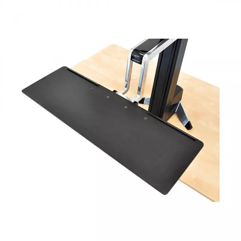 Stojak multimedialny ERGOTRON WorkFit-S Single HD z blatem roboczym — Czarny, regulacja wysokości 58 cm, maks. obciążenie 13,2 kg, do ekranów do 30 cali