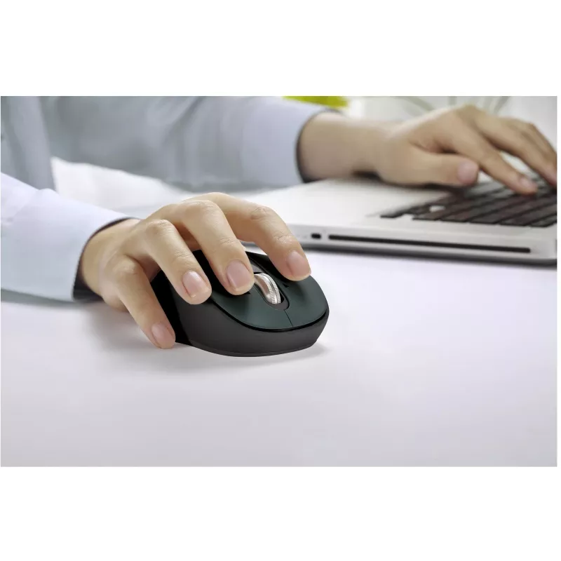 Przewodowa ergonomiczna mysz komputerowa YENKEE YMS2010BK — kompaktowa konstrukcja, połączenie przewodowe