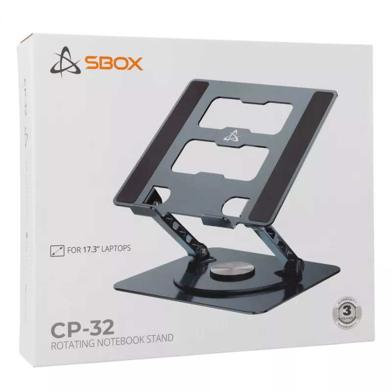 Stojak na laptopa Sbox CP-32 z obrotem 360°