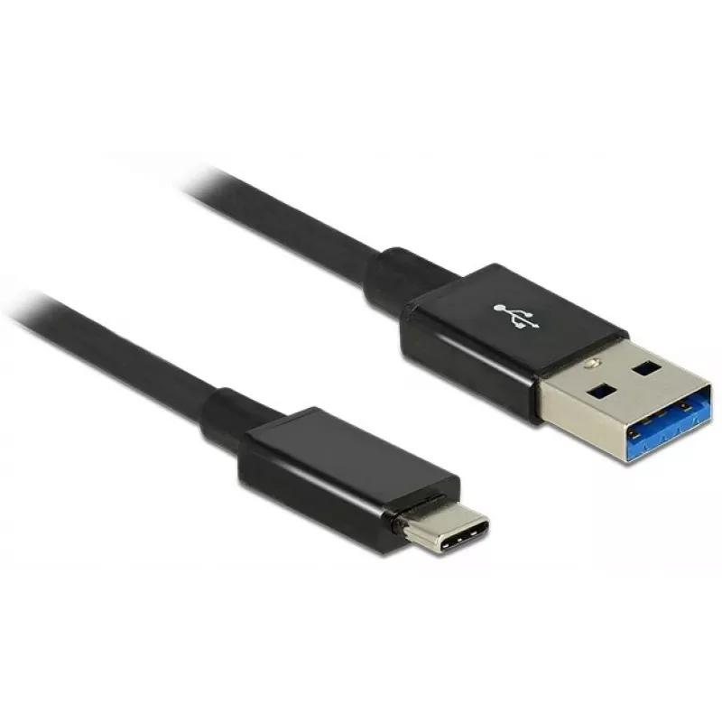 DeLOCK Premium - Kabel USB - USB typu C 24-pin (M) - na USB typu A 9-pin (M) - 1,0 m (USB 3.1 Gen2) - Czarny (83983)