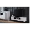 Cama stojak TV VIVA 180 biały/biały połysk + czarny