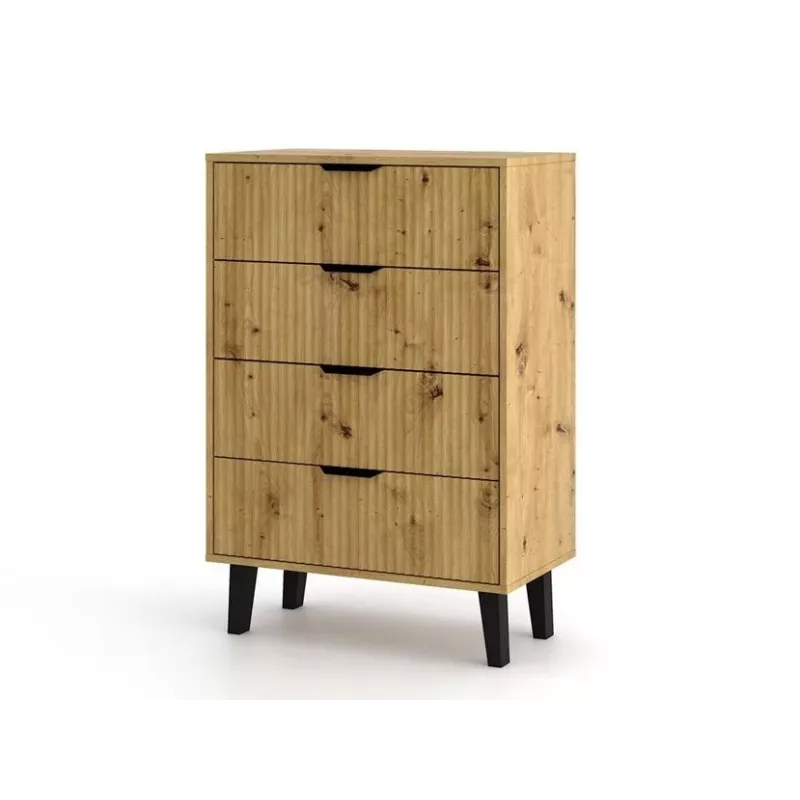 SCANDI 4S cienki dąb ARTISAN komoda