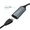 Adapter USB‑C na USB‑A i HDMI 4K 30 Hz QOLTEC w aluminium