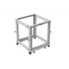 Otwarta szafa rack 19 cali LANBERG 12U, regulowana głębokość 600–1100 mm, szara