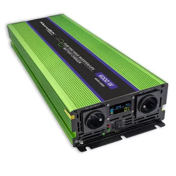 Przetwornica samochodowa Qoltec Monolith 6000 W Zielona 12 V