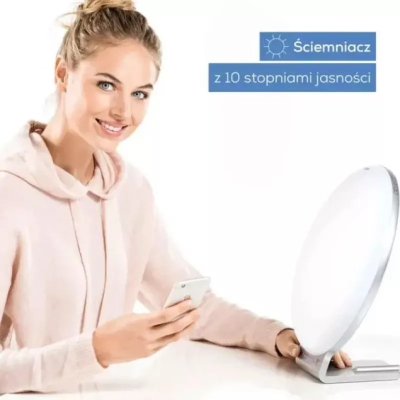 Lampa do terapii światłem Beurer TL100 — natężenie 10 000 luksów, energooszczędna konstrukcja