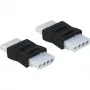 DeLOCK - Adapter do złącza zasilania - Wewnętrzny zasilacz, 4-pin (W) - Wewnętrzny zasilacz, 4-pin (W) (65045)