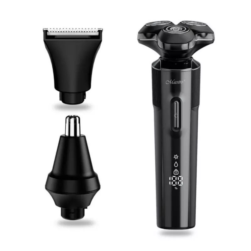 Zestaw do golenia Maestro MR-678 3-w-1 USB 90 min ładowalny trymer golarka groomer