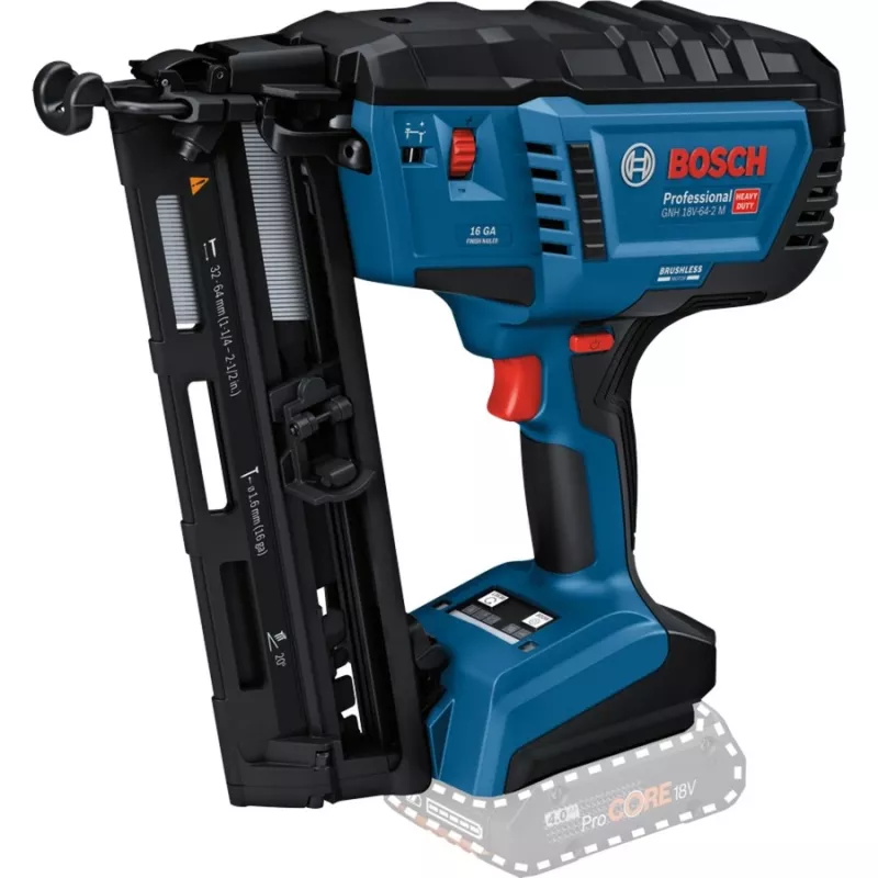 Bezprzewodowy gwoździownik do drewna Bosch GNH 18V-64-2 M Professional solo