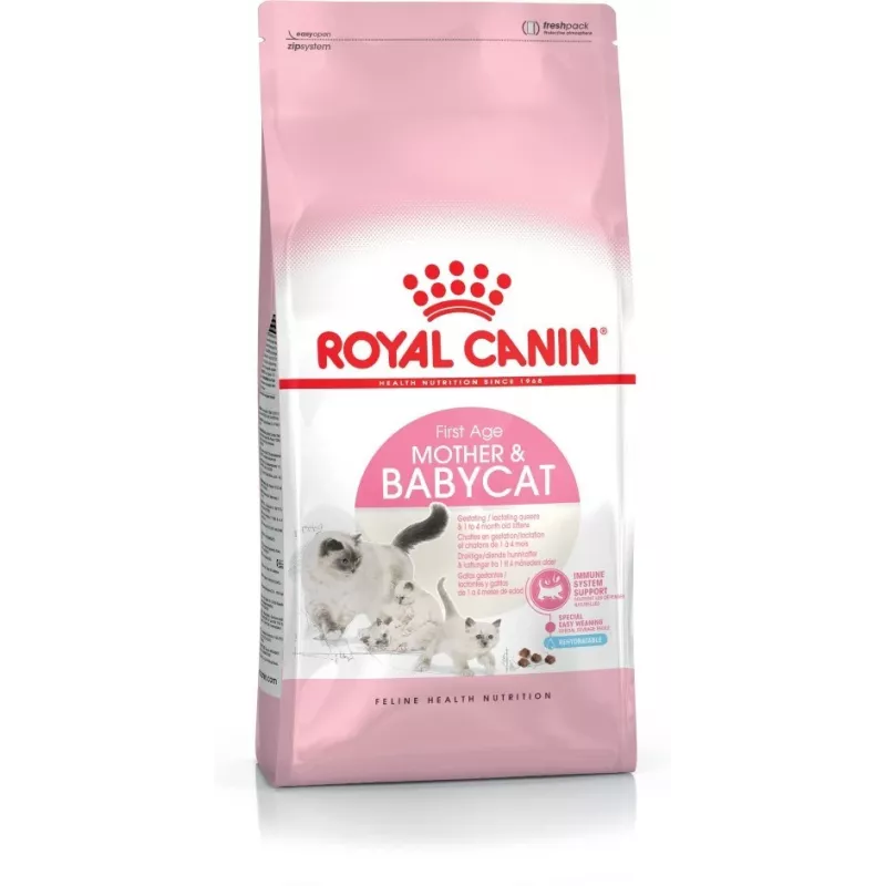 Sucha karma dla kota Royal Canin Mother & Babycat 2 kg — kurczak, dla kotek ciężarnych, karmiących oraz kociąt (Junior)