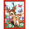 Zestaw do malowania po numerkach Ravensburger CreArt Happy Deer — płótno z numerami do malowania