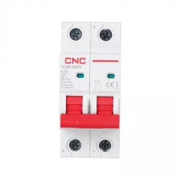 Miniaturowy wyłącznik nadprądowy HiSmart NV821662 2-biegunowy 63A 500V DC