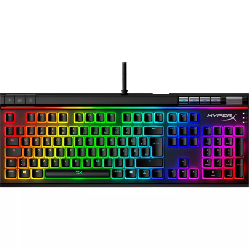 HyperX Pudding Keycaps - Pełny zestaw klawiszy - ABS - Czarny (układ DE) - Nasadka na klawisze klawiatury - ABS - Czarny