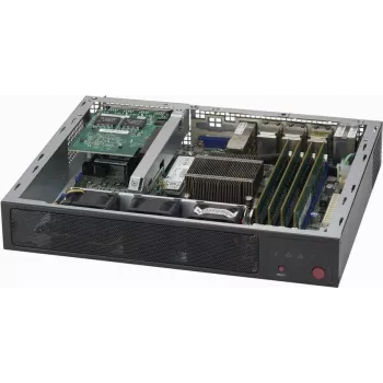 Super Micro Supermicro SCE300 - Stojak - do montażu w szafie - 1U - FlexATX - Czarny (CSE-E300)