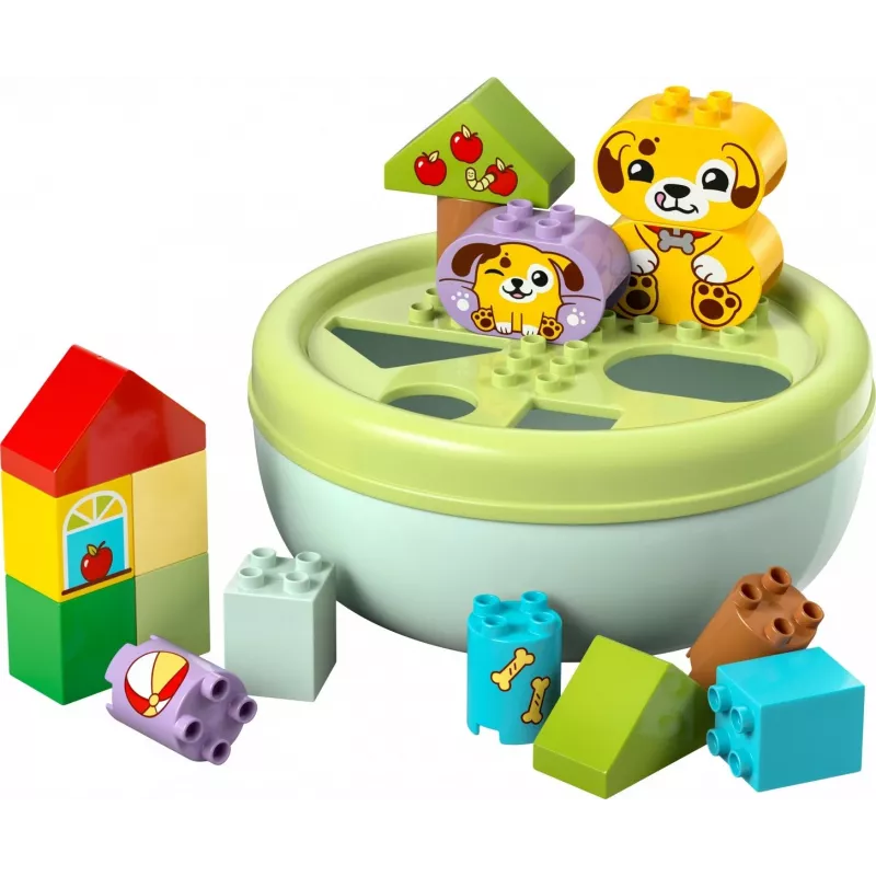 Zabawka konstrukcyjna LEGO DUPLO Domek szczeniaka z sorterem kształtów 10441, 17 elementów, dla dzieci w wieku 1½–5 lat