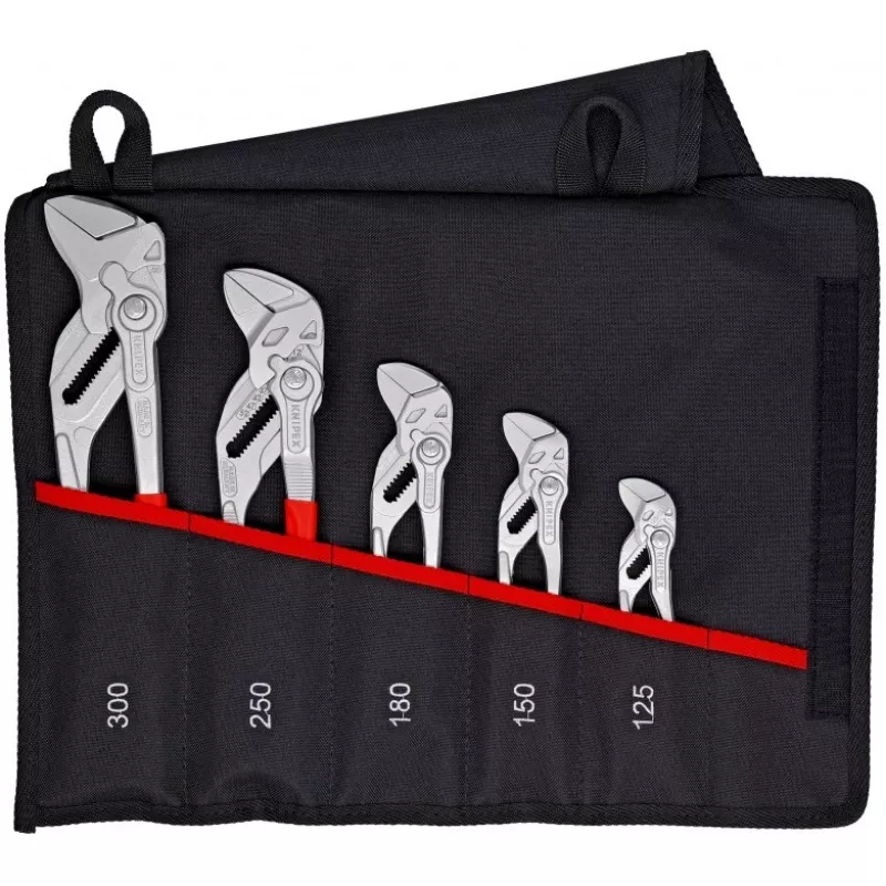 KNIPEX zestaw 5 szczypiec-kluczy 125/150/180/250/300 mm