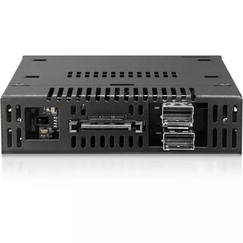 ICY DOCK - ToughArmor - MB834MK-B V2 - 2x M.2 NVMe na 1x wnękę 3,5 cala mobilna kieszeń metalowa z zamkiem na klucz SlimSAS 4i czarna