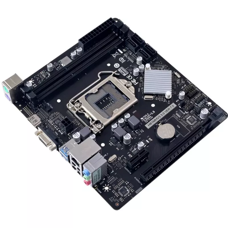 Płyta główna BIOSTAR H81MHV3 3.0 — Micro ATX, LGA 1150, Intel H81, 2x DDR3 DIMM (max 16GB), SATA II/III, Gigabit LAN, HDMI, VGA