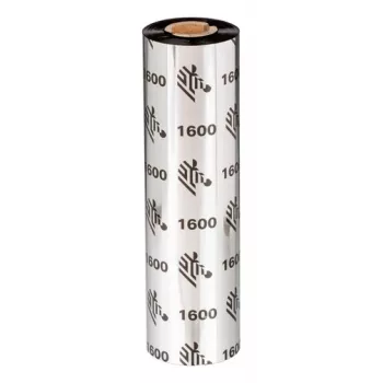 Zebra 1600 Wax taśma termotransferowa 450 m Czarny