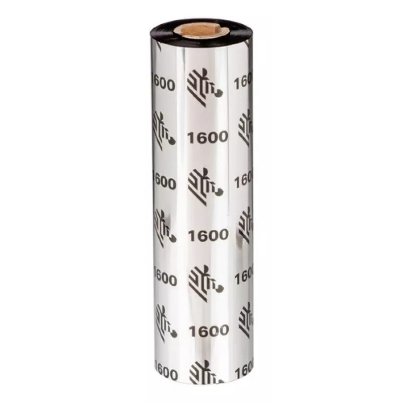 Zebra 1600 Wax taśma termotransferowa 450 m Czarny