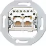 JUNG UAE 2X8 UPO 2 x RJ-45 szary Socket Outlet (UAE2X8UPO)
