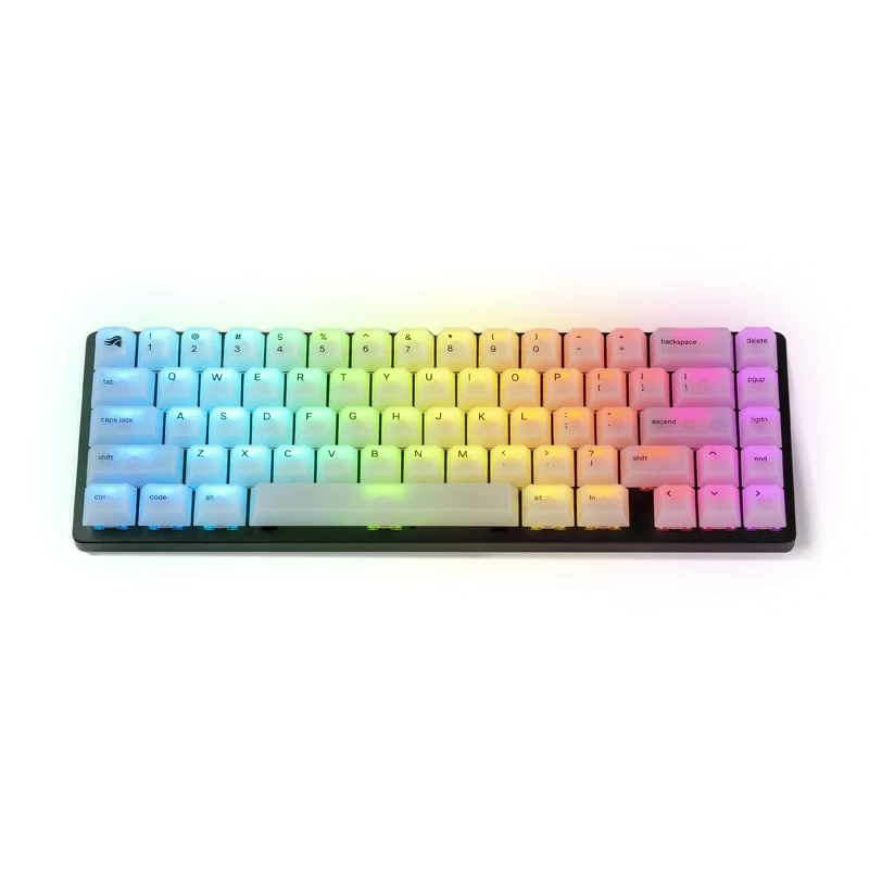 Mechaniczny zestaw nasadek na klawisze Triton Glorious Polychroma RGB — 115 klawiszy, profil rzeźbiony