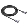 Kabel USB-C Unitek C14147ABK01-1M, 1 m, złącza kątowe 90°, USB PD 3.0 100W, dane 480 Mbps, czarny