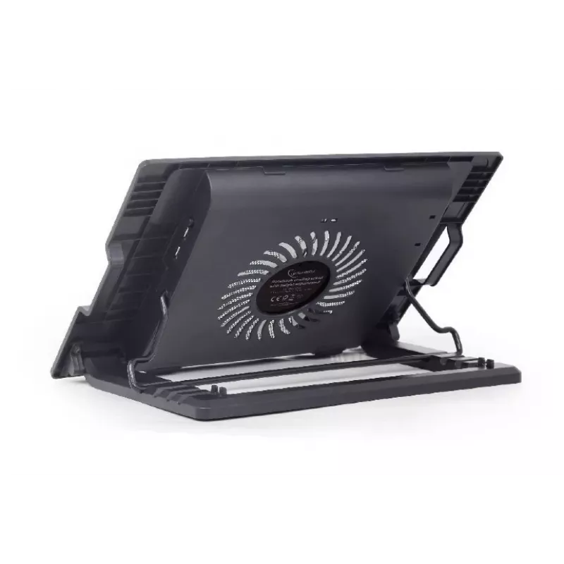 Podkładka chłodząca do laptopa Gembird NBS-1F17T-01, do 17 cali, 1×15 cm wentylator, USB 2.0, 370×265×33 mm, 350 mA, czarna