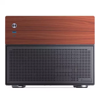 Jonsbo N4 Microtower Casing Czarny Durable Steel Compact PC Enclosure