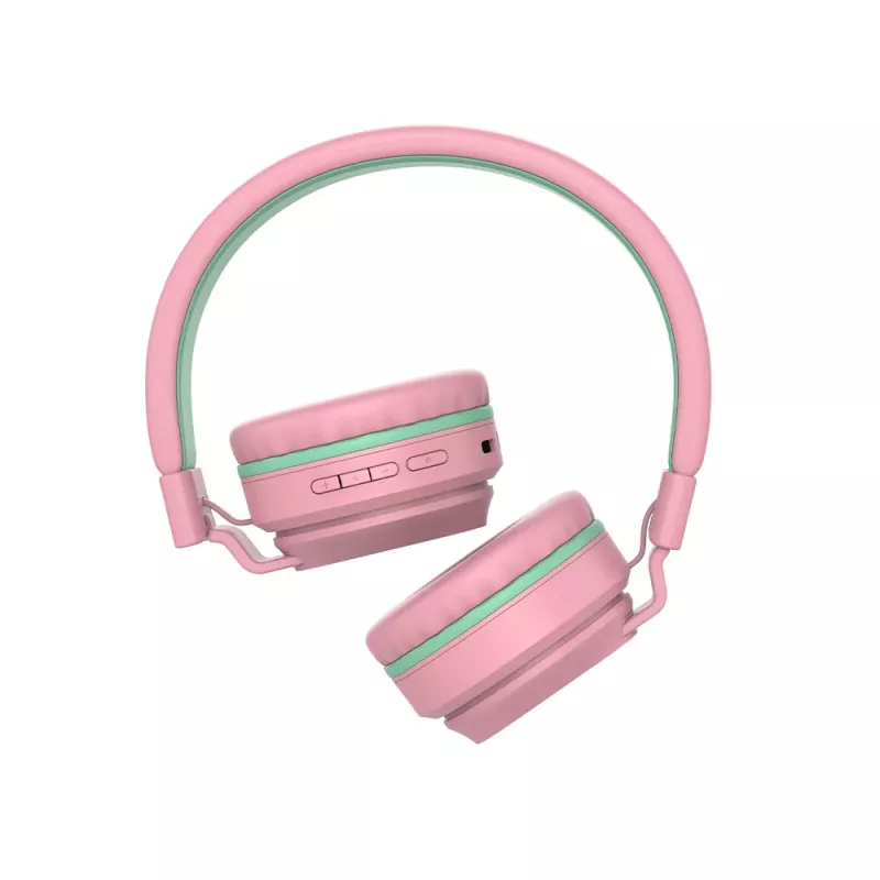 Słuchawki Tellur Buddy Bluetooth nauszne różowe