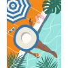 Zestaw do malowania po numerach Ravensburger CreArt – Pool Time (zestaw do malowania, model 25523)