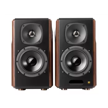 Głośnik Edifier S2000MKIII 2.0, 130 W RMS, przewodowy i bezprzewodowy, czarny/drewniany