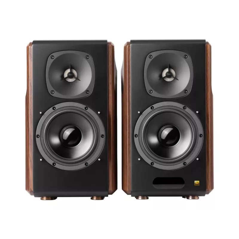 Głośnik Edifier S2000MKIII 2.0, 130 W RMS, przewodowy i bezprzewodowy, czarny/drewniany