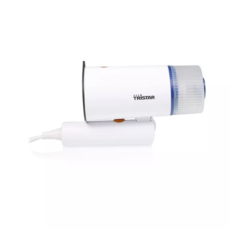 Ręczny parownik do ubrań Tristar ST-8960 — 1200 W, zbiornik 0,11 L, para 20 g/min, składana rączka, biały