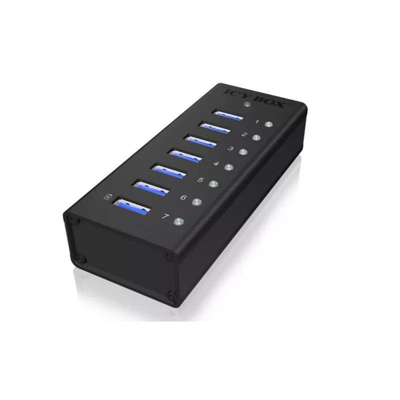 ICY BOX IB-AC618 USB 3.2 Gen 1 (3.1 Gen 1) Typ-B 5000 Mbit/s Czarny