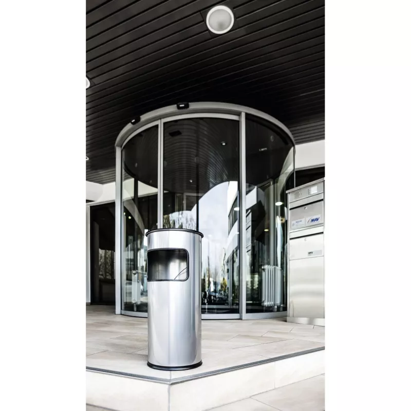 Kosz na śmieci Durable 333023 17 l okrągły metal srebrny