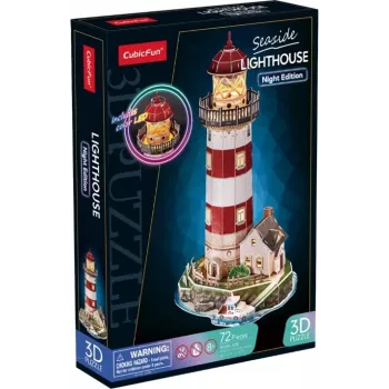 Puzzle 3D 72 elementów Lampiony wersja nocna
