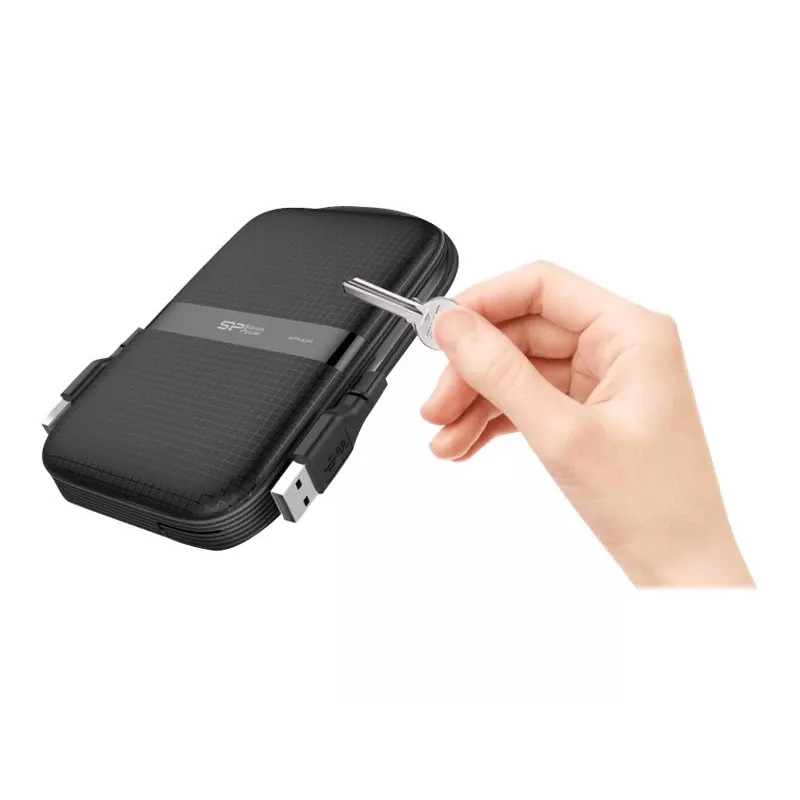 Zewnętrzny dysk twardy Silicon Power 2GB USB 3.2 Armor A60 Czarny