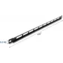 Zestaw montażowy DELOCK 67459 Czarny panel metalowy z uchwytami na opaski kablowe do szafy rack 19 inch 0,5U