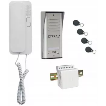 Domofon Cyfral Cosmo 1-LOKATOR Srebrny