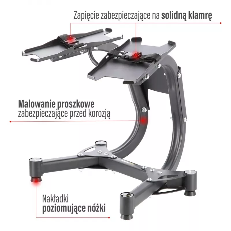 Regulowany stojak na hantle Hms Premium STR10 Pro