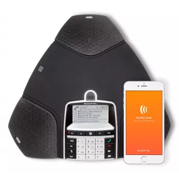 Konftel 300IPx - VoIP-Konferenztelefon - SIP v2 - Liquorice Black - dla Konftel C50300IPx Hybrid