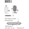 Single mattress High Peak Minto L — polyester, 1950×600×30 mm, Czarny