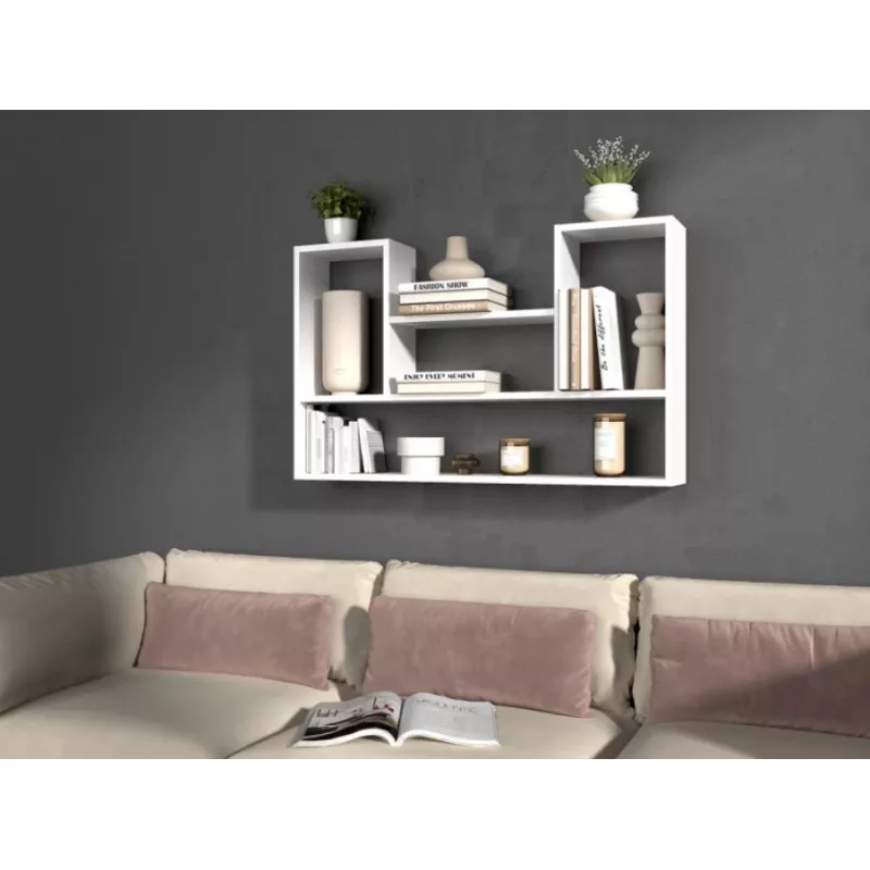 BILBAO 4P hanging rack 100x16x60 cm, Biały
