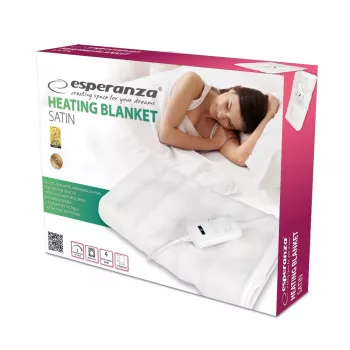 Koc elektryczny Esperanza EHB002 60 W biały polar, poliester
