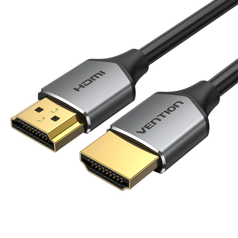 Ultracienki kabel HDMI HD Vention ALEHF 1m 4K 60Hz (szary)