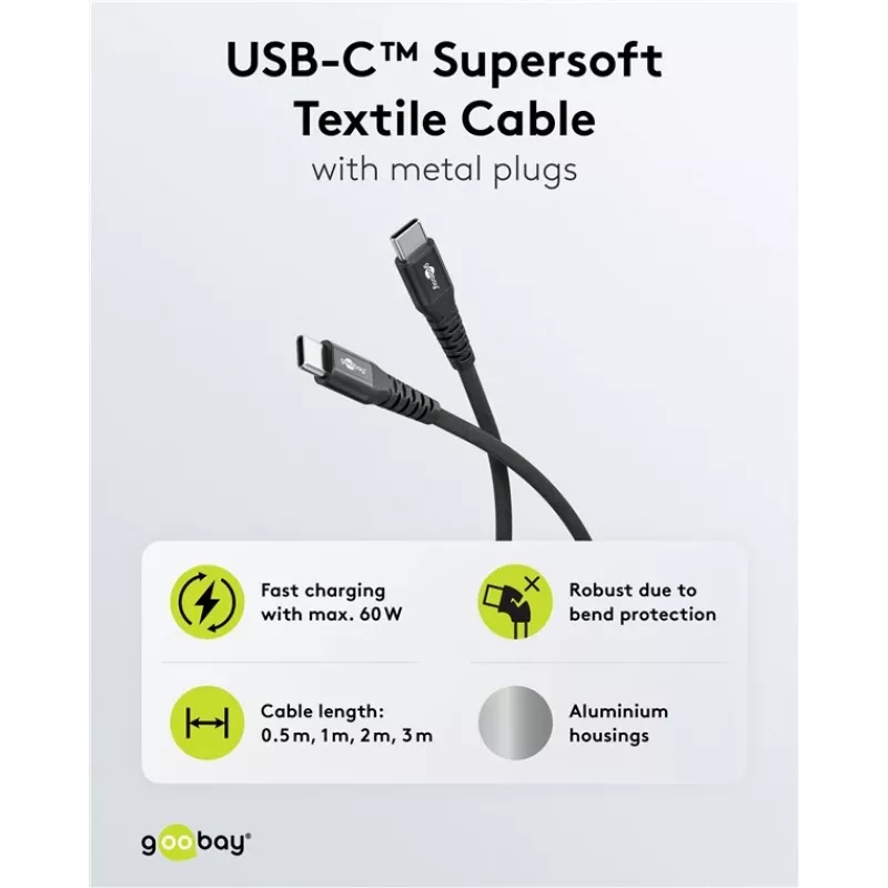Goobay 73953 Kabel USB Czarny