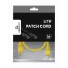Patch kabel CAT5E Utp 0.25M/żółty PP12-0.25M/Y Gembird