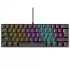 Klawiatura mechaniczna RAMPAGE PLOWER K60 z przełącznikami niebieski i podświetleniem RGB